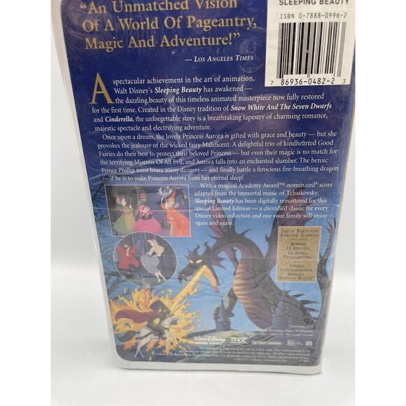 Sealed Sleeping Beauty VHS 1997 Masterpiece Edition - Picture 7 of 7